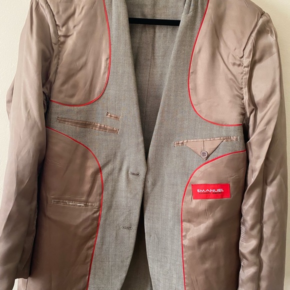 Emanuel Ungaro Men’s Brown Herringbone Blazer 42 R - Picture 6 of 7